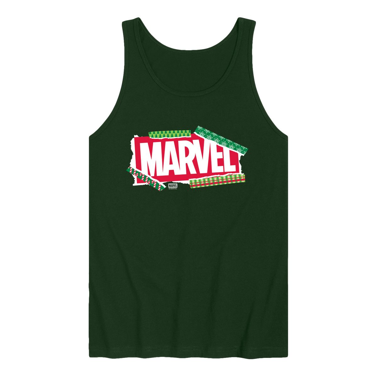 Men's - Marvel - Logo Wrapping Paper Graphic Tank Top - thumbnail 6