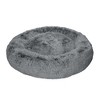 FurHaven Calming Cuddler Long Fur Donut Dog Bed - 2 of 4