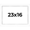 PosterPalooza | Modern Shadow Box 1" Depth White Picture Frame - UV Acrylic, Backing Board, Hanging Hardware - 2 of 4