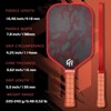 Aukfa Carbon Fiber Pickleball Paddle – Cold Pressed Multi-Layer Design, 16mm Polypropylene Core, Fabric Surface, Elongated Shape - 4 of 4