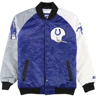 STARTER Mens Baltimore Colts Varsity Jacket, Blue, X-Large
