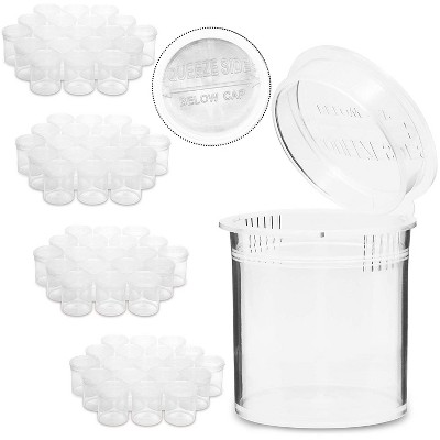580 Count Medicine Pill Bottles Containers with Pop Top Cap for Prescription (6 Dram, Clear)