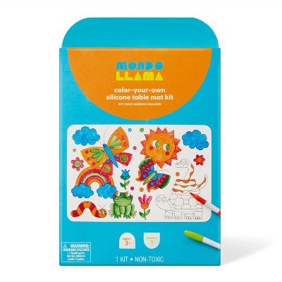 Silicone Dry Erase Table Mat Coloring Kit - Mondo Llama™