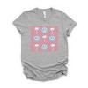 Simply Sage Market S.W.Smiley Smiley Palm Trees Checkered Short Sleeve Tee - 2 of 4