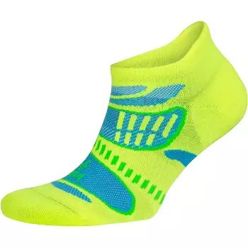 Balega Ultralight Crew Running Socks - Large - Neon Lime/ethereal Blue ...