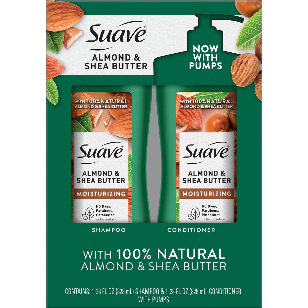 Photos - Hair Product Suave Professionals Almond + Shea Moisturizing Shampoo and Conditioner - 5