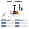 23″ Wet-Rated Outdoor Ceiling Fan with Light, Quiet Small Patio Ceiling Fan for Porch, Deck, and Gazebo – The Pop Home - 4 of 4