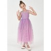 2Bunnies Girls’ Sparkle Sequin Star Tulle Maxi Dress - 4 of 4