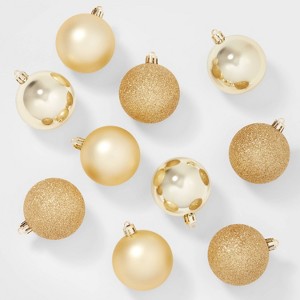 50ct Shatter-Resistant Round Christmas Tree Ornament Set - Wondershop™ - 1 of 3
