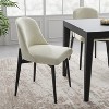 Wooakway 32"H 23"W Dining Chairs Accent Chairs Sitting Chairs Set of 2 Black/Natural Wood - 2 of 4