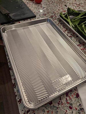 Nordic Ware 2 Piece Half Sheet With Oven-safe Grid - Silver : Target