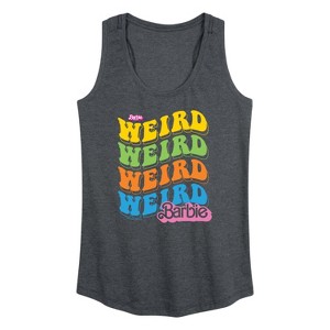 Women's - Barbie - Weird Stack Graphic Racerback Tank - 1 of 4