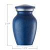 Reminded Small Cremation Memorial Urn for Human Ashes, Mini Keepsake with Velvet Case - 4 of 4