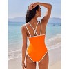 AI'MAGE Womens Swimsuit One Piece Tummy Control Bathing Suit V Neck Push Up Double Straps Slimming Swimwear XS-XXL - 2 of 3