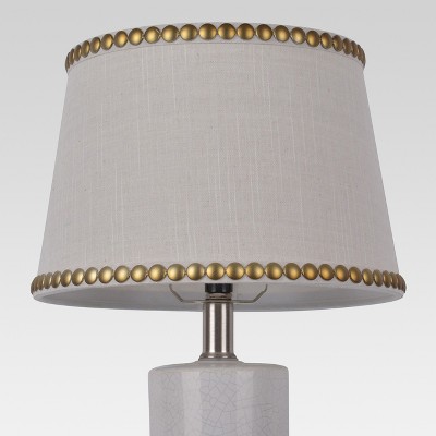 cream and gold lamp shade