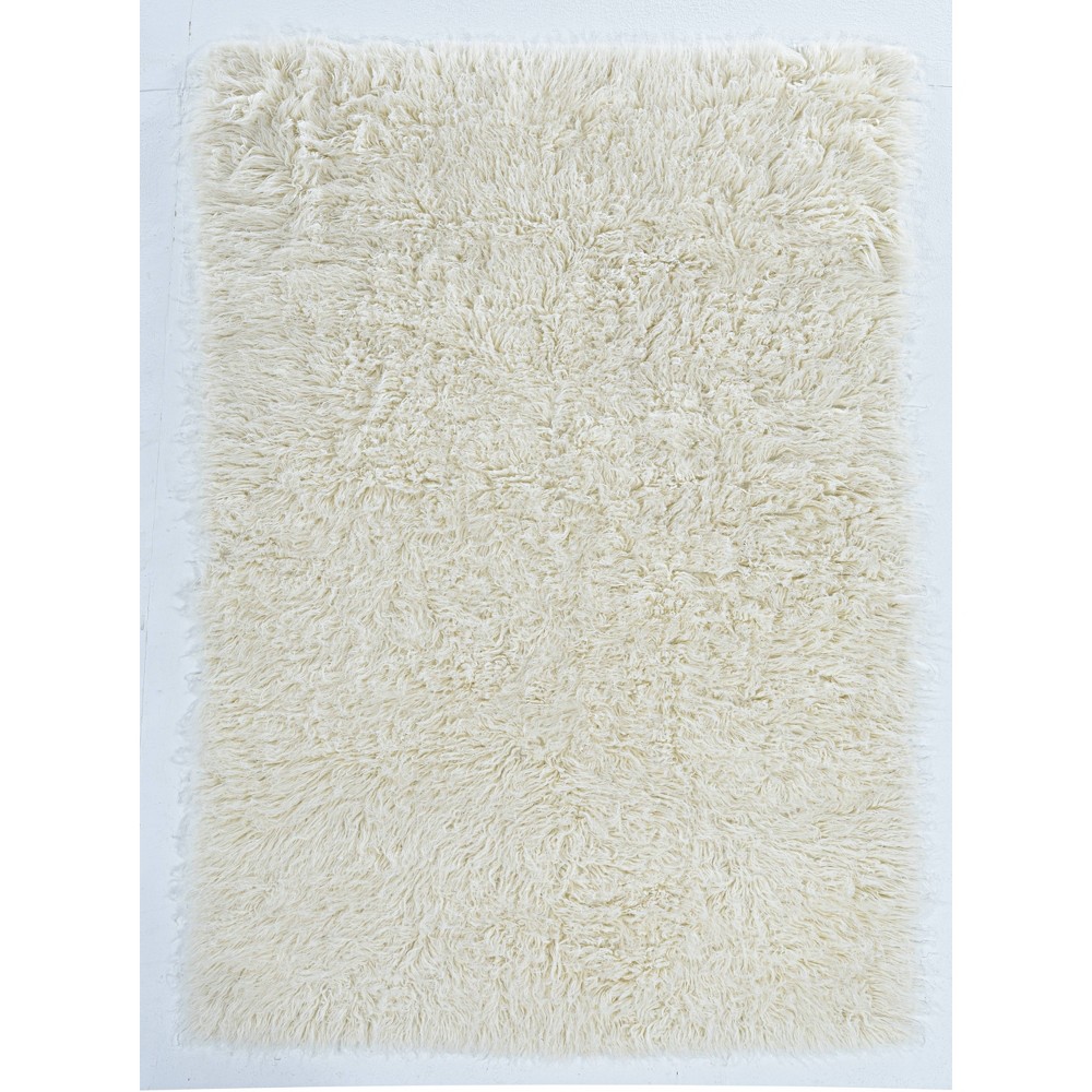 8'x10' New Flokati Area Rug Natural - Linon