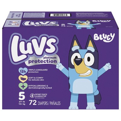 Luvs Platinum Protection Baby Diapers, Size 5, 72 Count