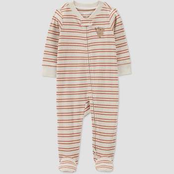 Carter's Just One You® Baby Boys' Striped Koala Footed Pajama - Brown