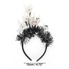 Unique Bargains Halloween Skeleton Hand Pattern Headband Black White 1 Pc - image 3 of 4