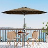 Jojoka 9Ft Patio Umbrella,8 Sturdy Ribs Outdoor Table Umbrella with Crank Lift & Push Button Tilt - 2 of 4