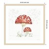 Amanti Art Woodland Love Red Mushroom by Beth Grove Wood Framed Wall Art Print - image 4 of 4