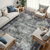 Living Room Washable Non Slip Vintage Retro Rugs Low Pile Chenille Print Rug for Bedroom Dining Room Home Office - 3 of 4