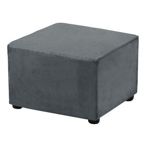 Unique Bargains Elastic Living Room Bedroom Square Foot Stool Cover - 1 of 4