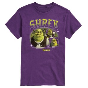 Men's - Shrek - The Ogre Bootleg 90's Collage Short Sleeve Graphic T-Shirt - 1 of 4