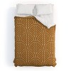 Deny Designs 3pc Full/Queen Jessica Molina Golden Rattan Fan Pattern Comforter and Pillow Sham Set Cream: Non-Woven, Machine Washable, All Ages - 2 of 4