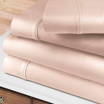 100% Premium Cotton 400 Thread Count Solid Deep Pocket Luxury Bed Sheet Set by Blue Nile Mills