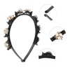 Unique Bargains Women's Fashion Faux Pearl Headband 4.13" ID Rose Gold Tone 1 Pc - 2 of 4