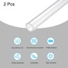 Unique Bargains Lamp Lantern Water Cooling System Acrylic Rigid Round Tubes 2 Pcs 10" - 3 of 4