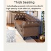 PU Leather Chesterfield 3-Seater Sofa with Button Tufting - 3 of 4