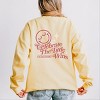 S.W.Smiley Celebrate The Little Wins - Women's Lightweight Garment Dyed Sweatshirt - 3 of 4