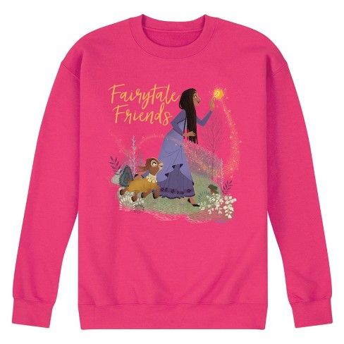 Men's - Disney - Fairytale Friends Graphic Fleece Sweatshirt - image 1 of 4