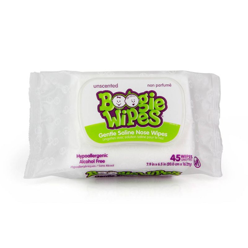 Boogie Wipes Saline Nose Wipes - 45ct, 1 of 5