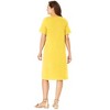 Woman Within Plus Size Perfect Short-Sleeve Crewneck Tee Dress - 3 of 4