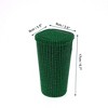 Unique Bargains Auto Car Trash Can Durable Front Seats Trash Bin Green 1 Pc 3.5" Length 3.5" Width 6.7" Height ABS Rhinestone - 3 of 4