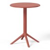 WestinTrends Playa 3-Piece Outdoor Resin Patio Bistro Table Set with Stackable Patio Dining Side Chairs For 2 - 4 of 4
