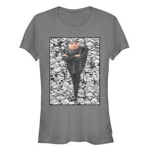 Juniors Womens Despicable Me Gru Montage T-Shirt - 1 of 3