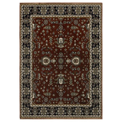 Oriental Weavers Vivian VI05X Red/ Navy Indoor Area Rug - 5'3" x 7'6"