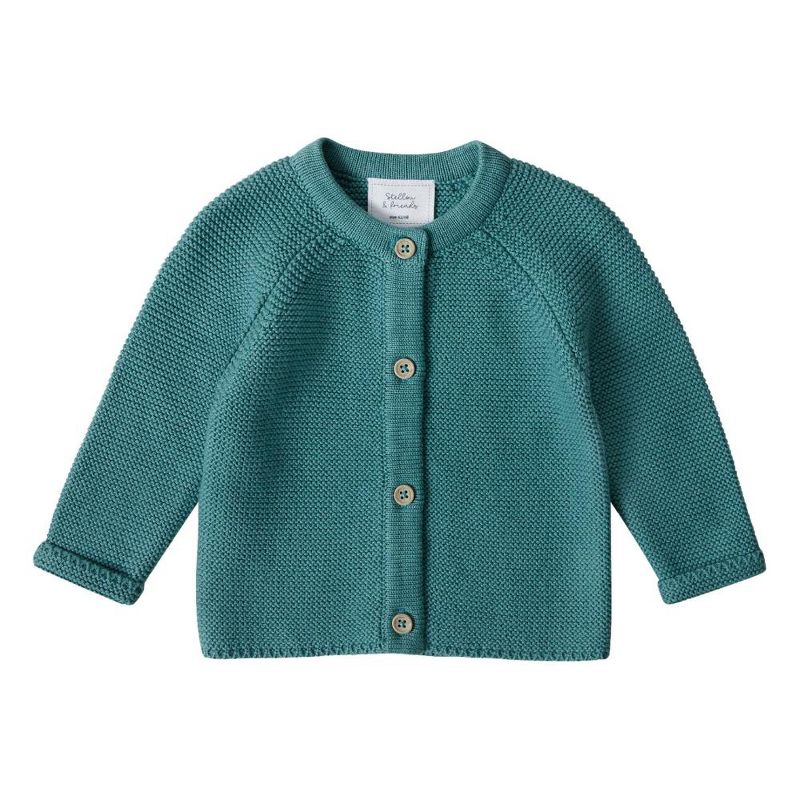Stellou & Friends 100% Cotton Newborn, Baby and Toddler Cardigan Sweater, 1 of 4