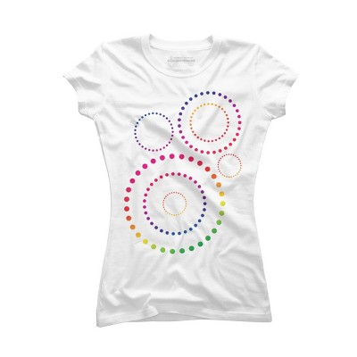 Adult Design By Humans Pride Inclusion Rainbow Circles By SpiritofWonderland T-Shirt