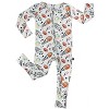 Lev Baby Boys' Bamboo Convertible Zipper Romper – Football, Baseball & Soccer Print One-Piece Baby Clothes (6–12M to 18–24M) - 2 of 4