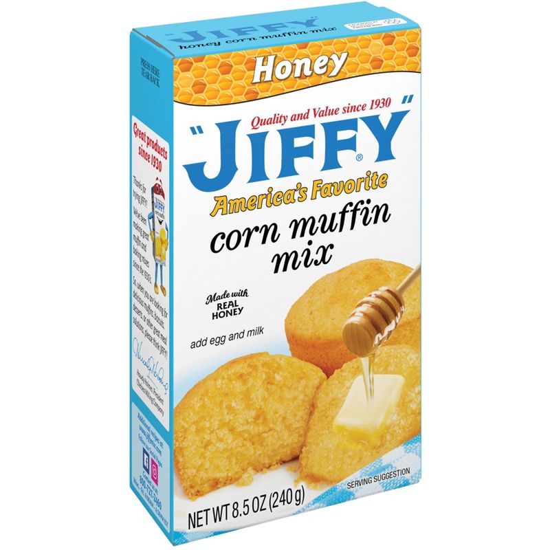 Jiffy Honey Corn Muffin Mix - 8.5oz, 1 of 9