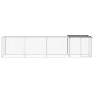 vidaXL Chicken Cage Anthracite Galvanized Steel Medium Durable - 1 of 4