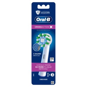 Oral-B CrossAction Electric Toothbrush Replacement Brush Heads - 1 of 4