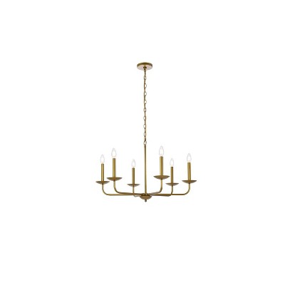 Elegant Lighting Cohen 30 inch pendant in brass
