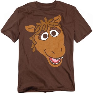 Men's Sesame Street Big Face Buster The Horse T-Shirt - 1 of 4