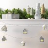 8ct LED Battery Operated Metal Village Novelty String Lights Warm White with Clear Wire - Wondershop™ - 2 of 4